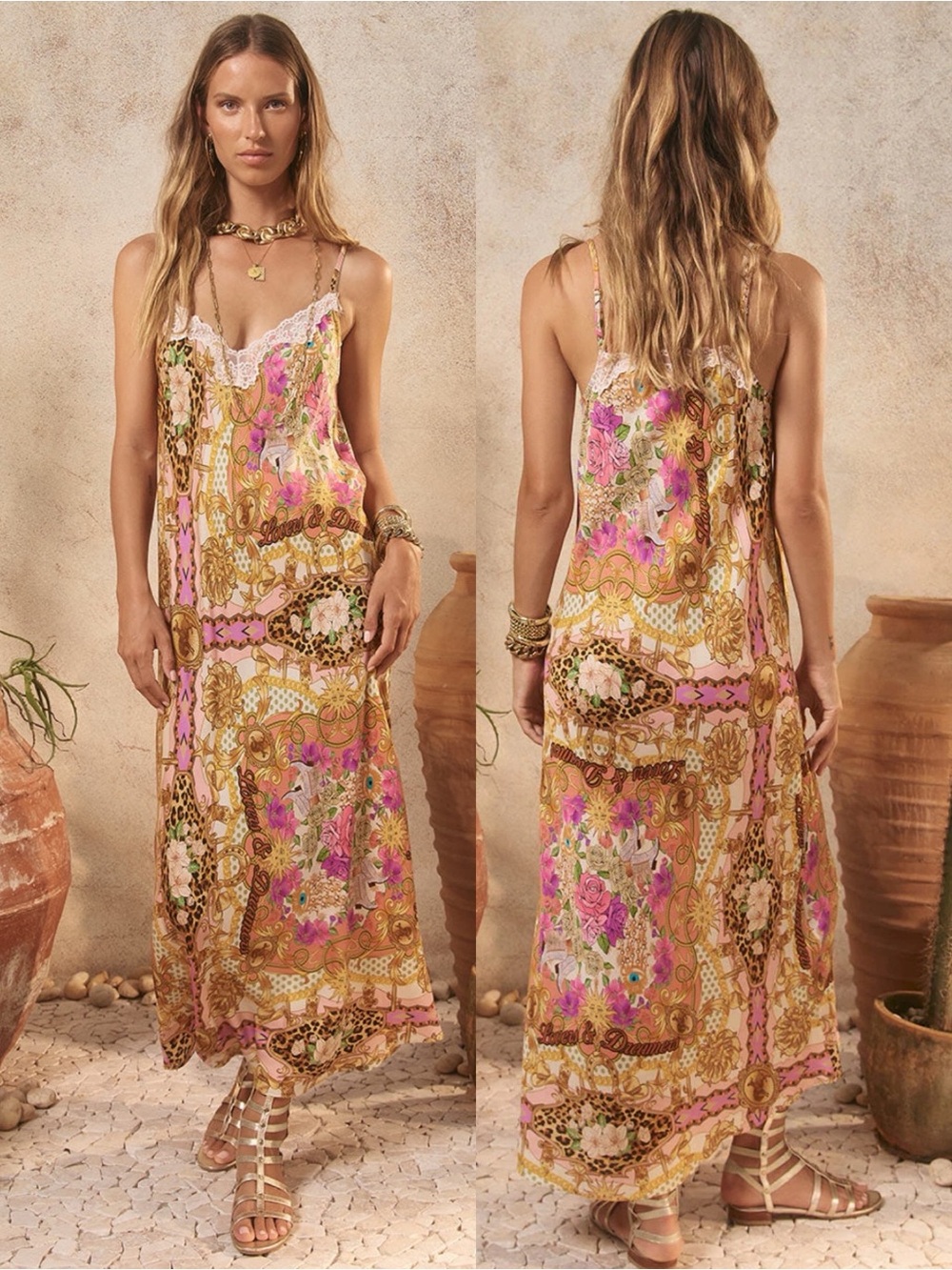 SPELL Lovers & Dreamers Strappy Maxi Dress